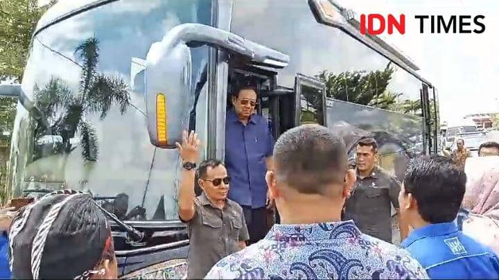 SBY sebut pasca pandemi Covid-19 ekonomi Indonesia belum pulih, Rabu (20/12/2023).(IDN Times/Sutrisno).