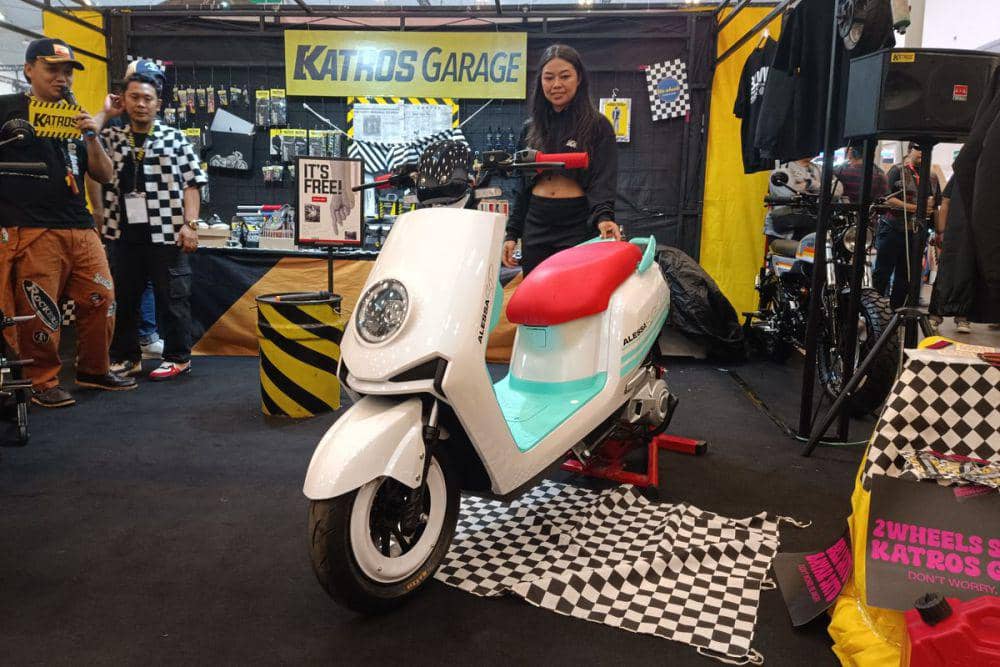 ilustrasi modifikasi motor listrik Alessa ex3000 (kompas.com/Fathan)