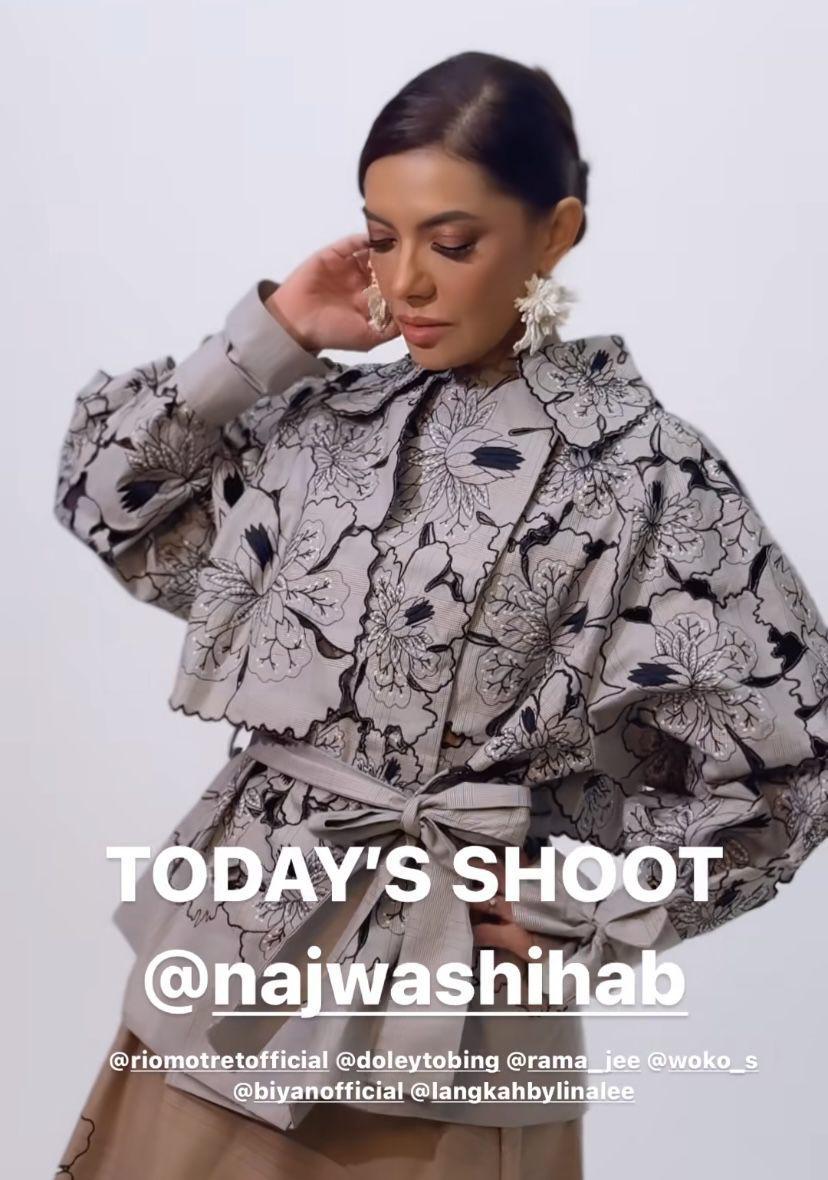 pemotretan Najwa Shihab bak artis Hollywood (Instagram.com/riomotret)