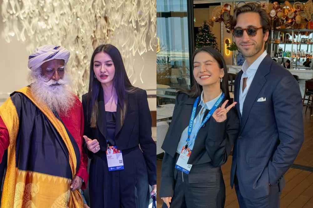 7 Potret Raline Shah Ikut Konferensi di Abu Dhabi, Penuh Pesona