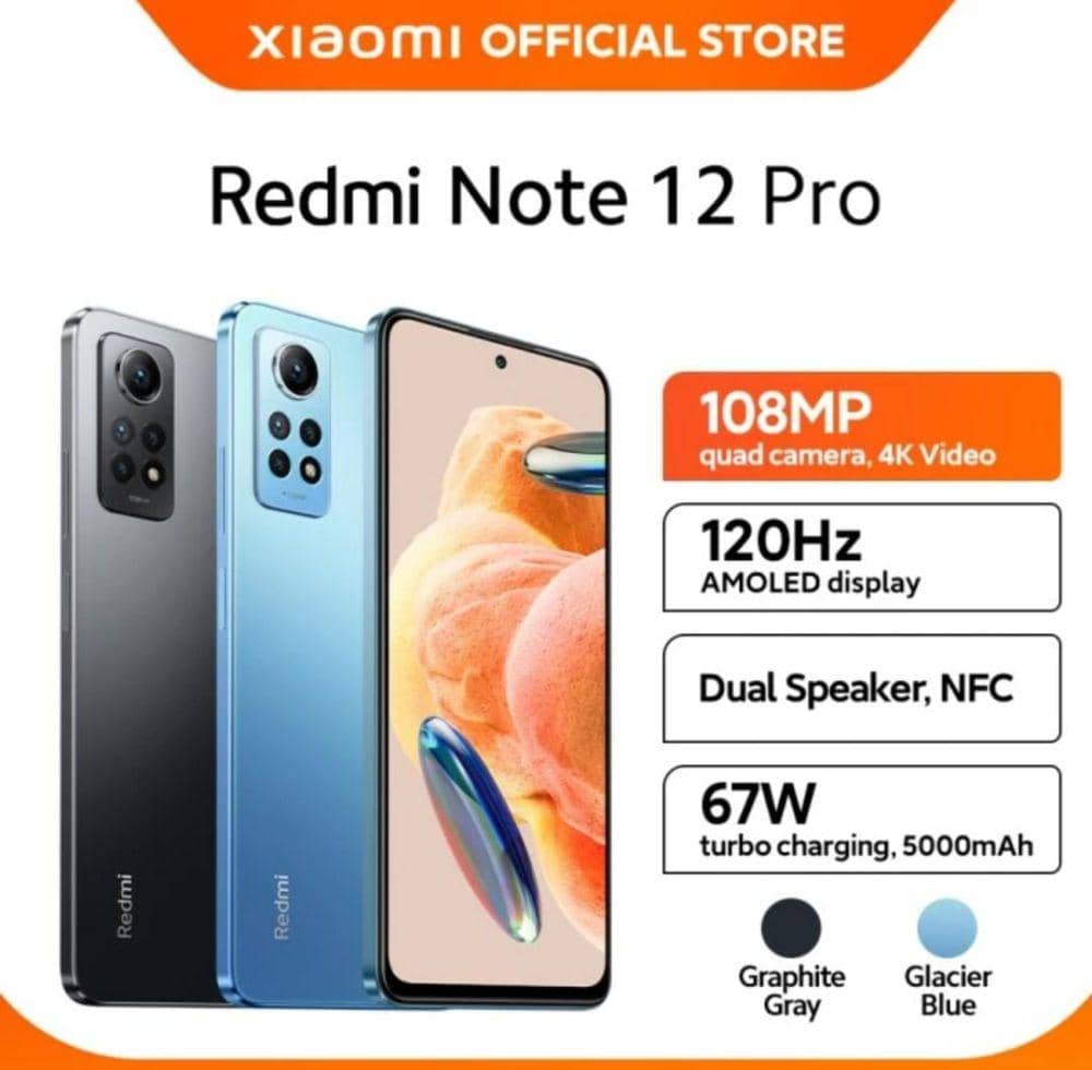 Redmi Note 12 Pro (tokopedia.com/Xiaomi Official Store)