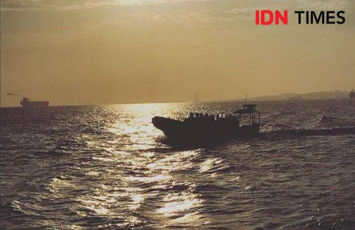 Personel WFQR Lantamal IV saat melakukan pengawasan wilayah perbatasan Indonesia - Singapura (IDN Times / Putra Gema Pamungkas)