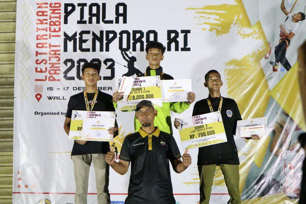 Ajang Lestarikan Panjat Tebing Piala Menpora RI 2023, di Pakansari, Bogor, Jawa Barat 15-17 Desember 2023. (Dok. Istimewa)
