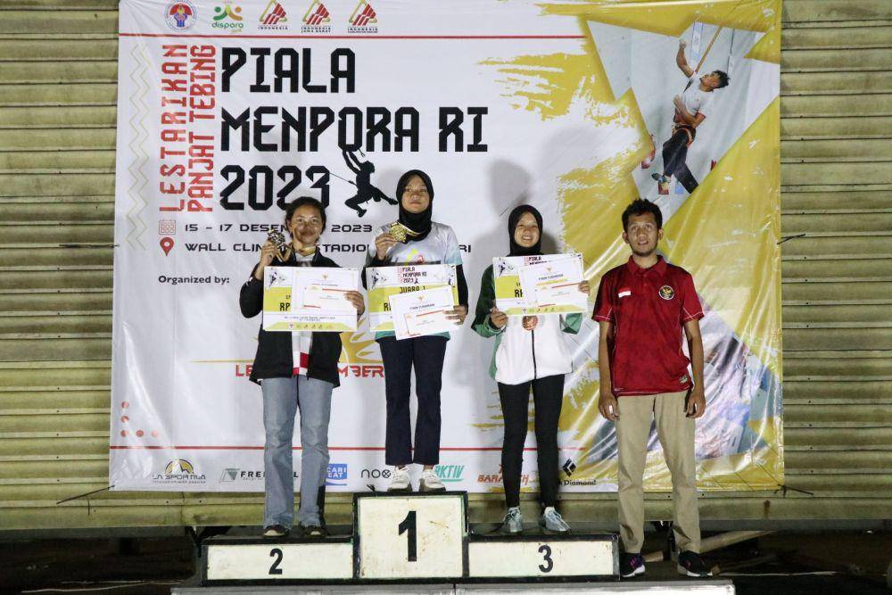 Ajang Lestarikan Panjat Tebing Piala Menpora RI 2023, di Pakansari, Bogor, Jawa Barat 15-17 Desember 2023. (Dok. Istimewa)