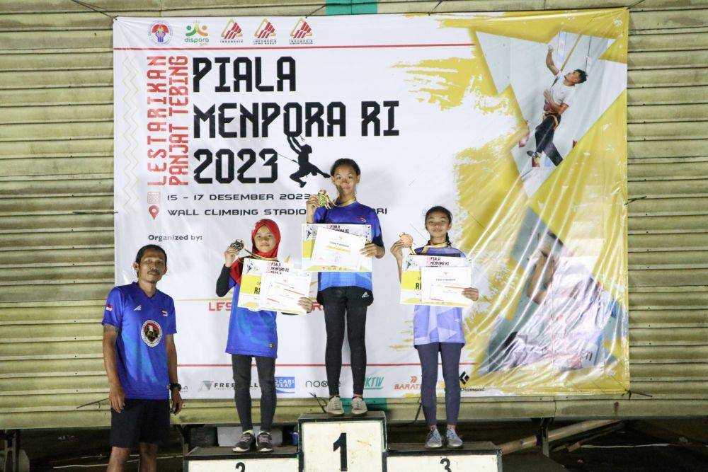 Ajang Lestarikan Panjat Tebing Piala Menpora RI 2023, di Pakansari, Bogor, Jawa Barat 15-17 Desember 2023. (Dok. Istimewa)