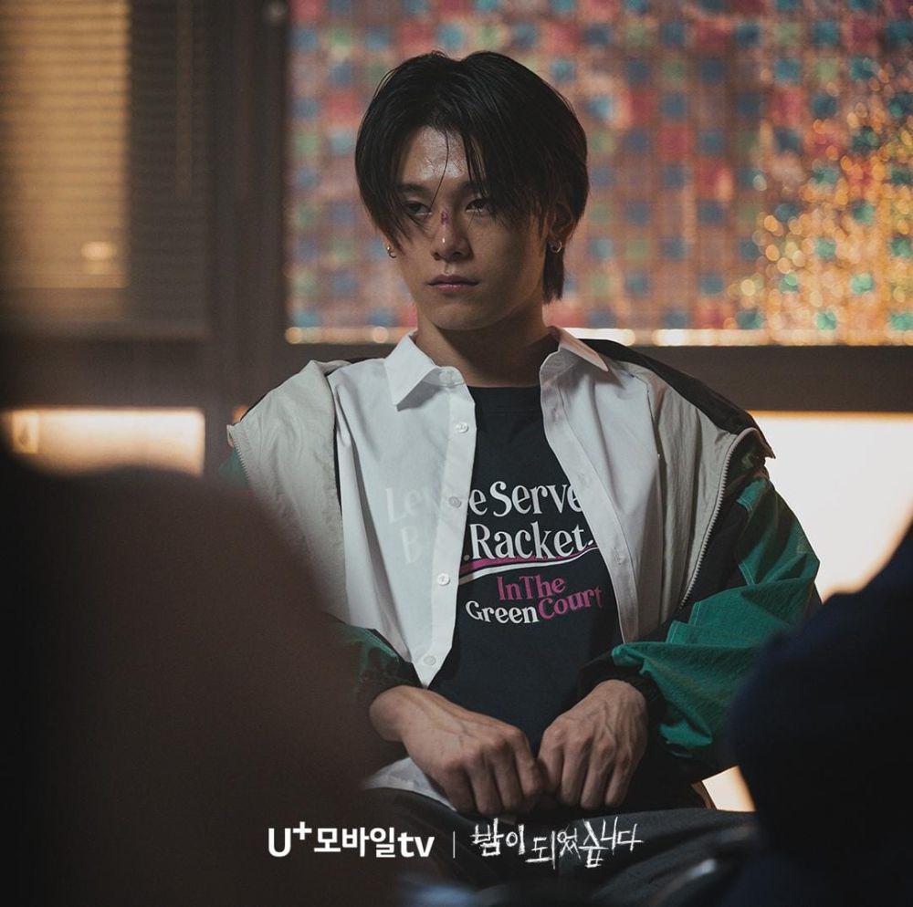 Cha Woo Min di drama Night Has Come (instagram.com/uplus_mobiletv)