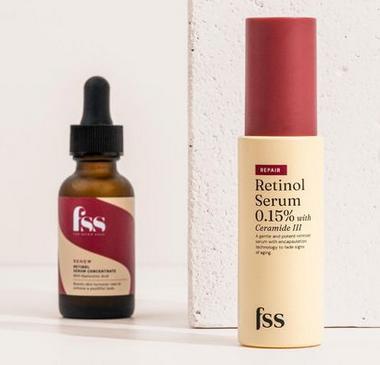 Retinol Serum 0.15% with Ceramide III FSS For Skin's Sake (instagram.com/forskinssake)