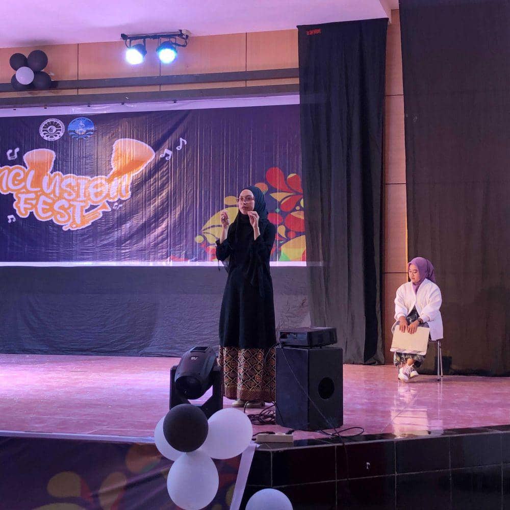 Himpuan Mahasiswa Jurusan Pendidikan Khusus (PKh) Fakultas Ilmu Pendidikan Universitas Negeri Makassar (UNM) menggelar Inclusion Fest/Istimewa