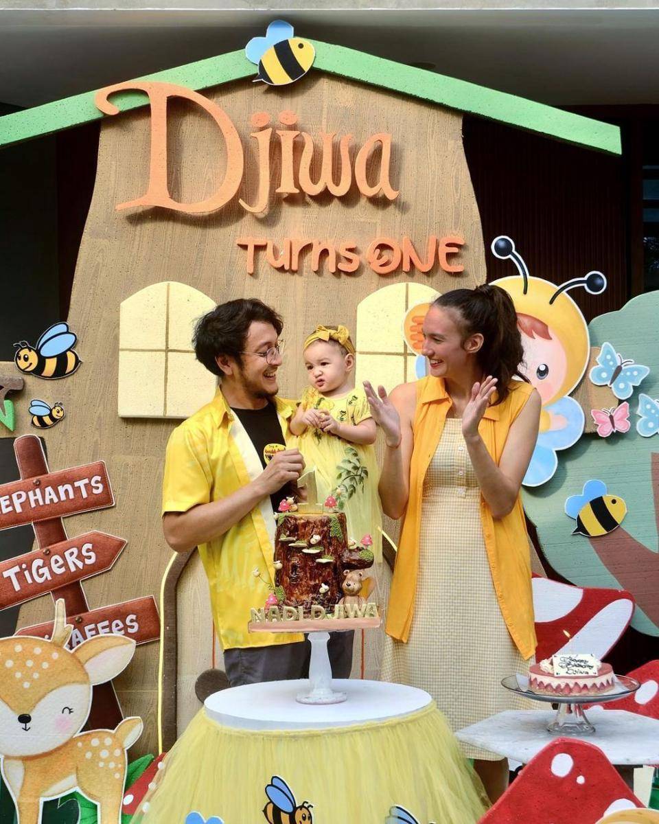 pesta ulang tahun Djiwa, anak pertama Nadine Chandrawinata dan Dimas Anggara (instagram.com/nadinelist)