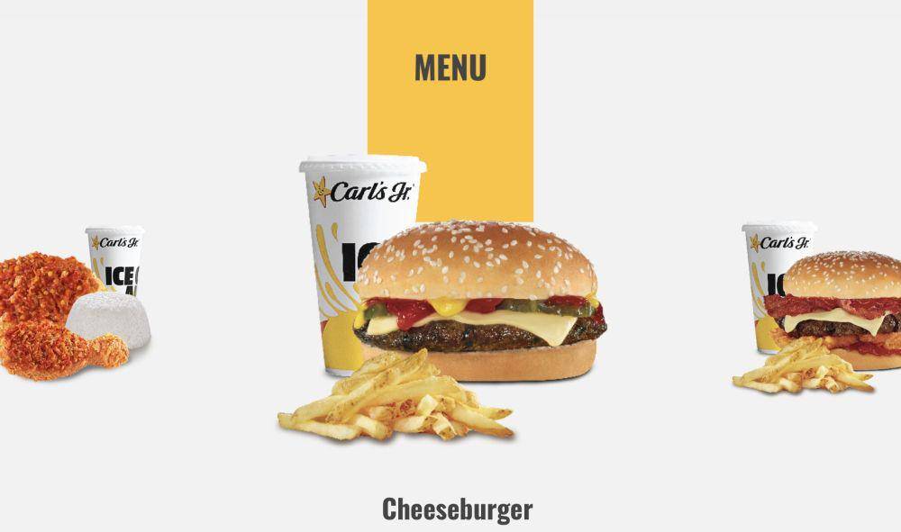 Menu Carl’s Jr. (dok. situs web Carl’s Jr Indonesia)