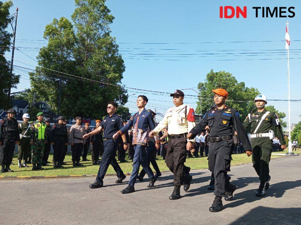 KAI Daop 5 Purwokerto siapkan pengamanan hadapi Natal 2023 dan tahun baru 2024 bersama TNI dan Polri, Kamis (21/12/2023).(IDN Times/Cokie Sutrisno)