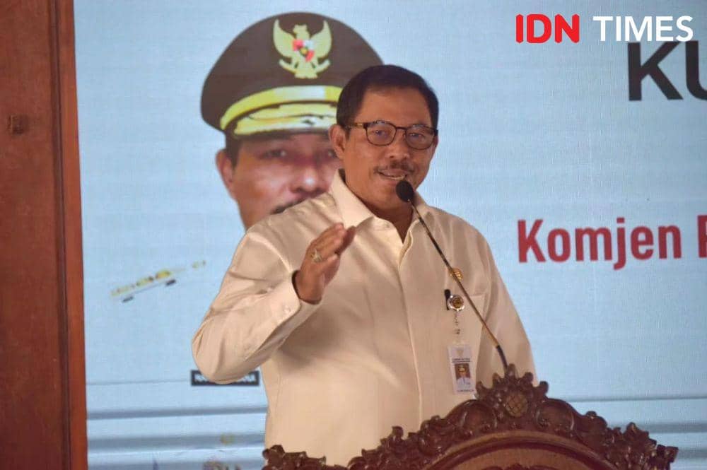 Pj. Gubernur Jawa Tengah Nana Sujana minta ASN hindari kegiatan parpol, Kamis (21/12/2023).(IDN Times/Cokie Sutrisno).).
