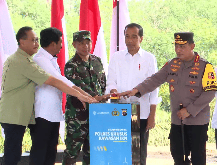 Presiden Jokowi Resmikan Pembangunan Polres Khusus IKN Seluas 6 Ha