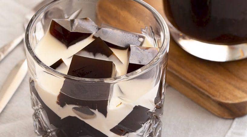 ilustrasi japanese coffee jelly (YouTube.com/Wandercooks)
