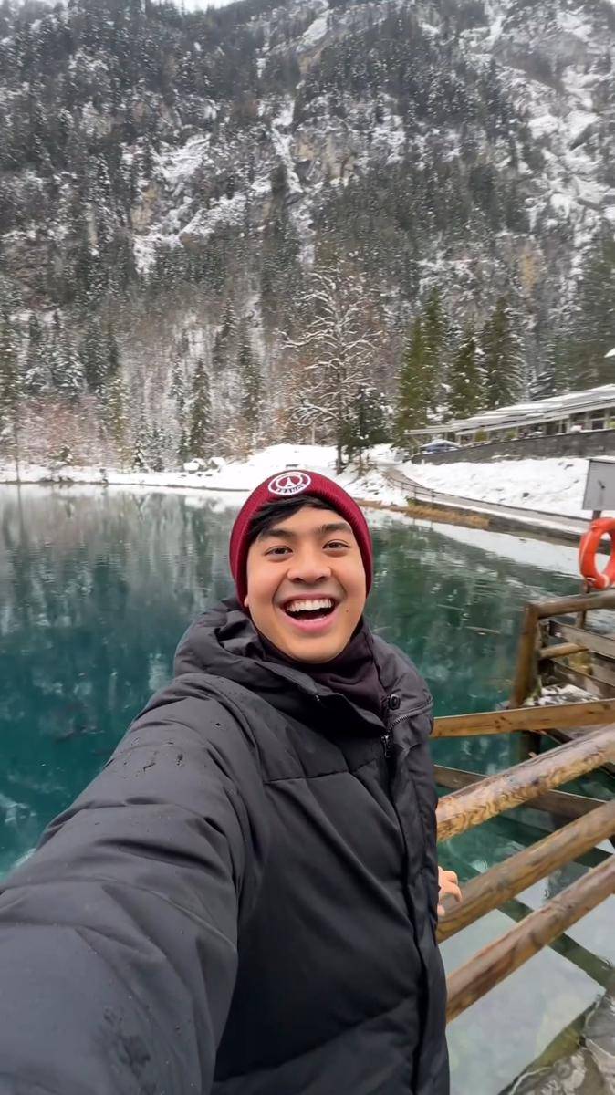 potret Jerome Polin kunjungi Danau Blausee, Swiss (instagram.com/jeromepolin)