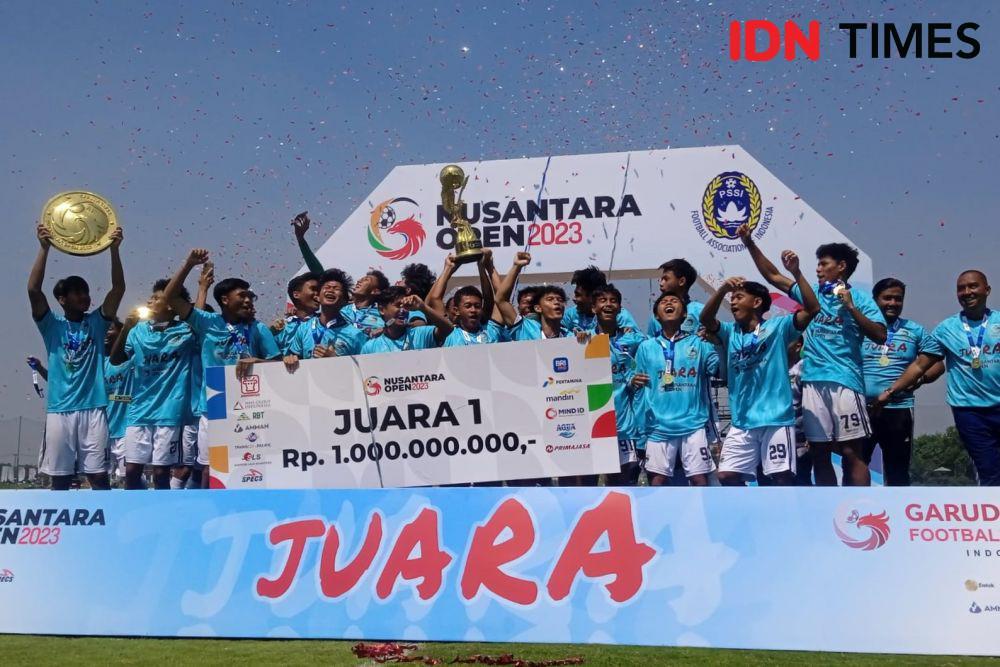 Persib U-17 juara Nusantara Open 2023. (IDN Times/Sandy Firdaus)