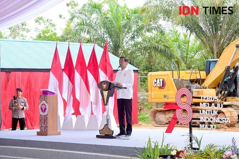 Presiden Jokowi groundbreaking Gedung II Kampus Nusantara PSDKU Universitas Gunadarma (IDN Times/Ervan)