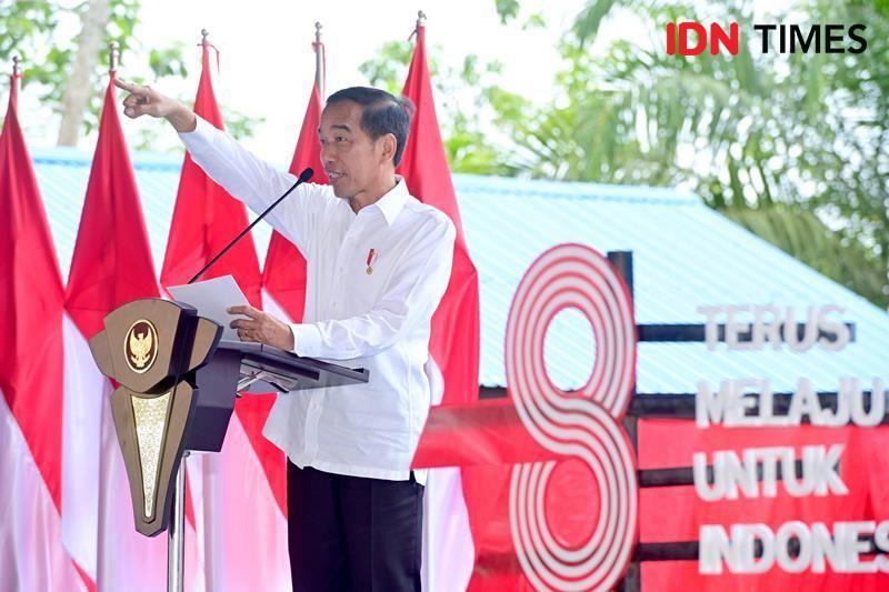 Presiden Jokowi groundbreaking Gedung II Kampus Nusantara PSDKU Universitas Gunadarma (IDN Times/Ervan)