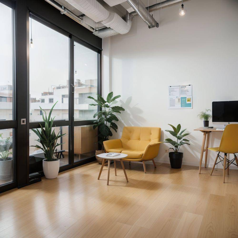 Inspirasi lobby kantor minimalis (123rf.com/aihumnoi)