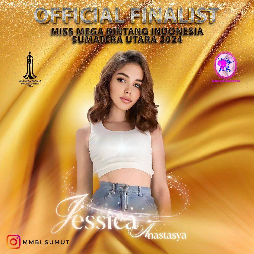 Finalis Miss Mega Bintang Sumatera Utara 2024, Jessica Anastasya (instagram.com/mmbi.sumut)