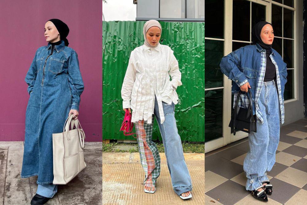 8 Padu Padan Outfit Denim ala Nissa Chair, Tampil Hype dan Trendi