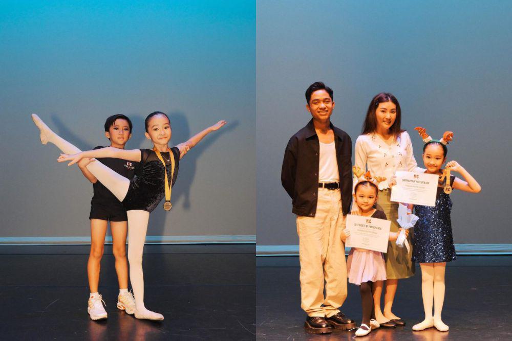 7 Potret Thalia dan Thania Perform Balet di Singapura, Bikin Bangga!