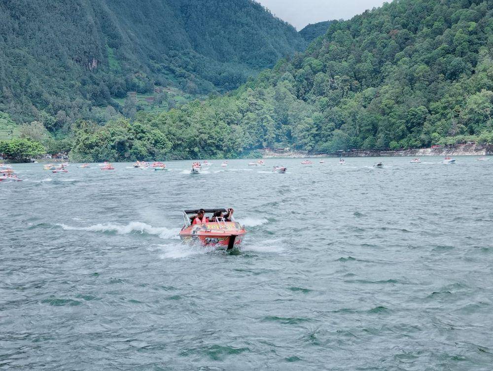 Lokasi wisata telaga Sarangan di Kabupaten Magetan Jawa Timur. IDN Times/ Riyanto