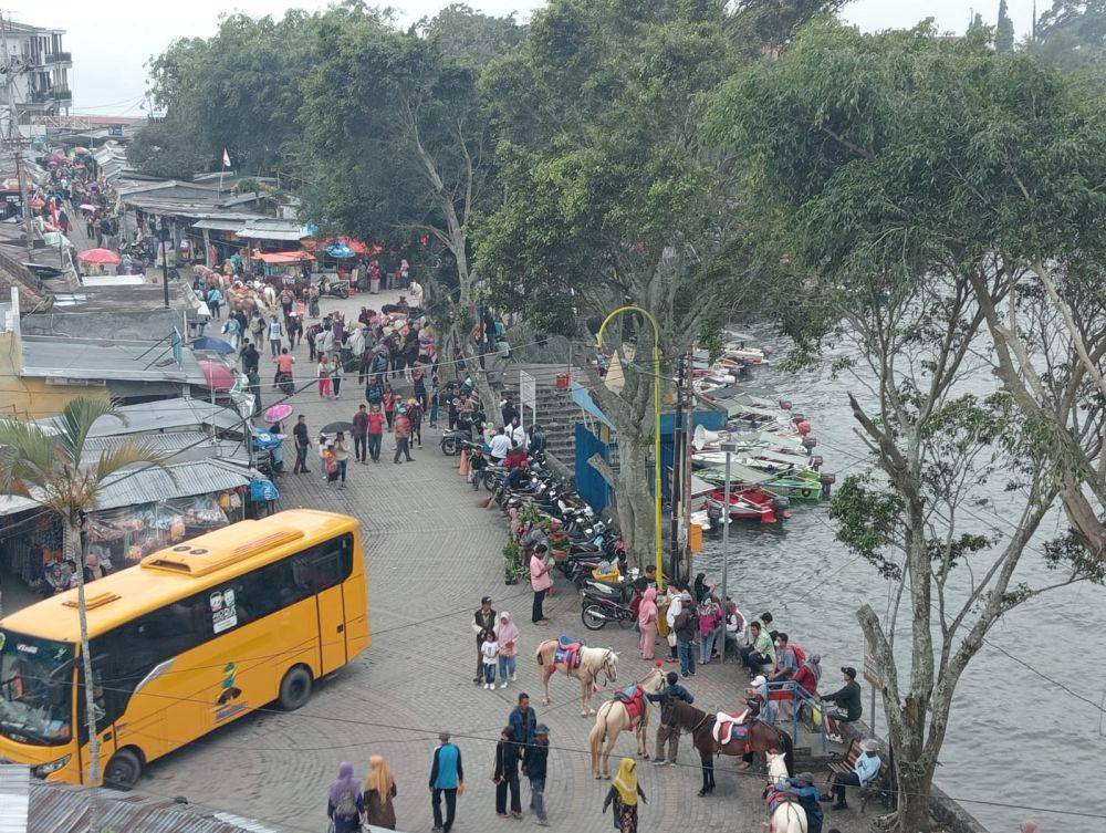 Lokasi wisata telaga Sarangan di Kabupaten Magetan Jawa Timur. IDN Times/ Riyanto