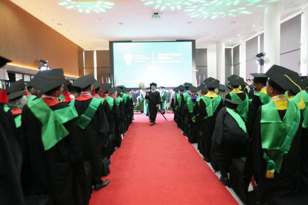 Wisuda Universitas Nahdlatul Ulama (UNU) Yogyakarta, di Kampus Terpadu UNU Yogyakarta, Dowangan, Gamping, (21/12/2023). (Dok. Istimewa)