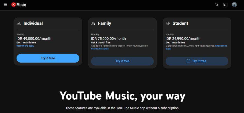 YouTube Music (dok. Google)