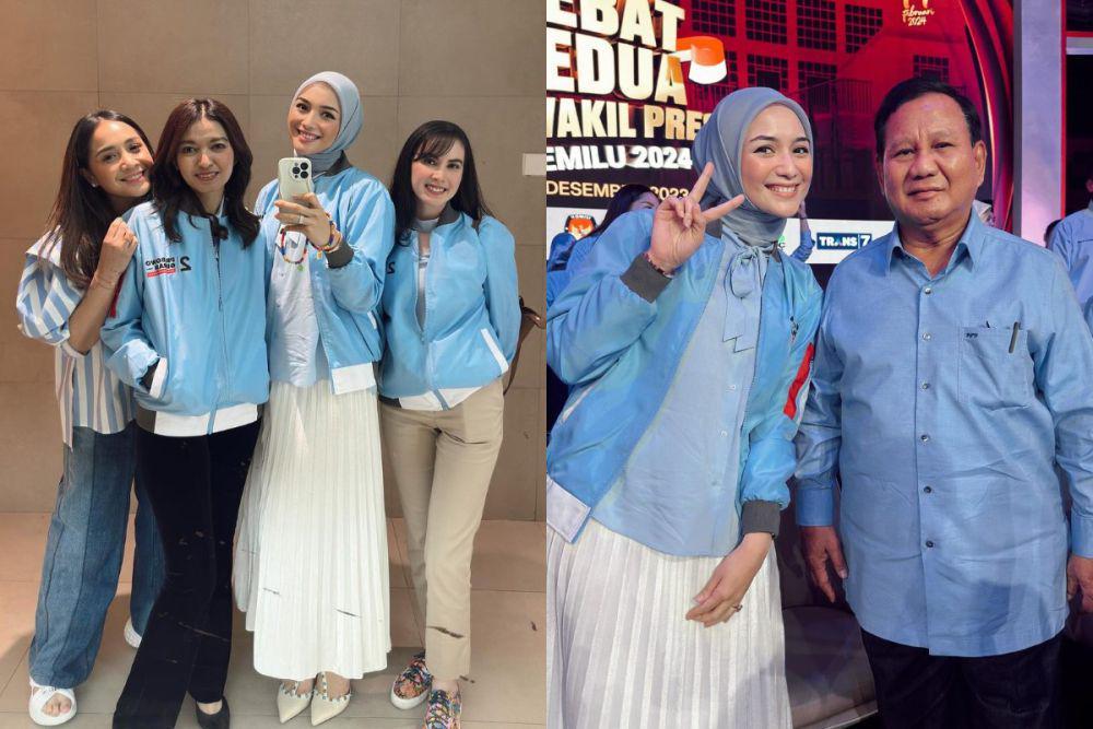 potret Citra Kirana nonton langsung debat cawapres (instagram.com/citraciki)