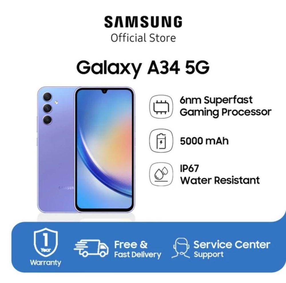 Samsung Galaxy A34 5G (tokopedia.com/Samsung Official Store)