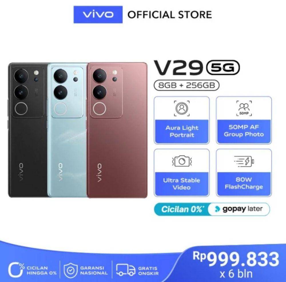 vivo V29 (tokopedia.com/vivo/vivo Indonesia)