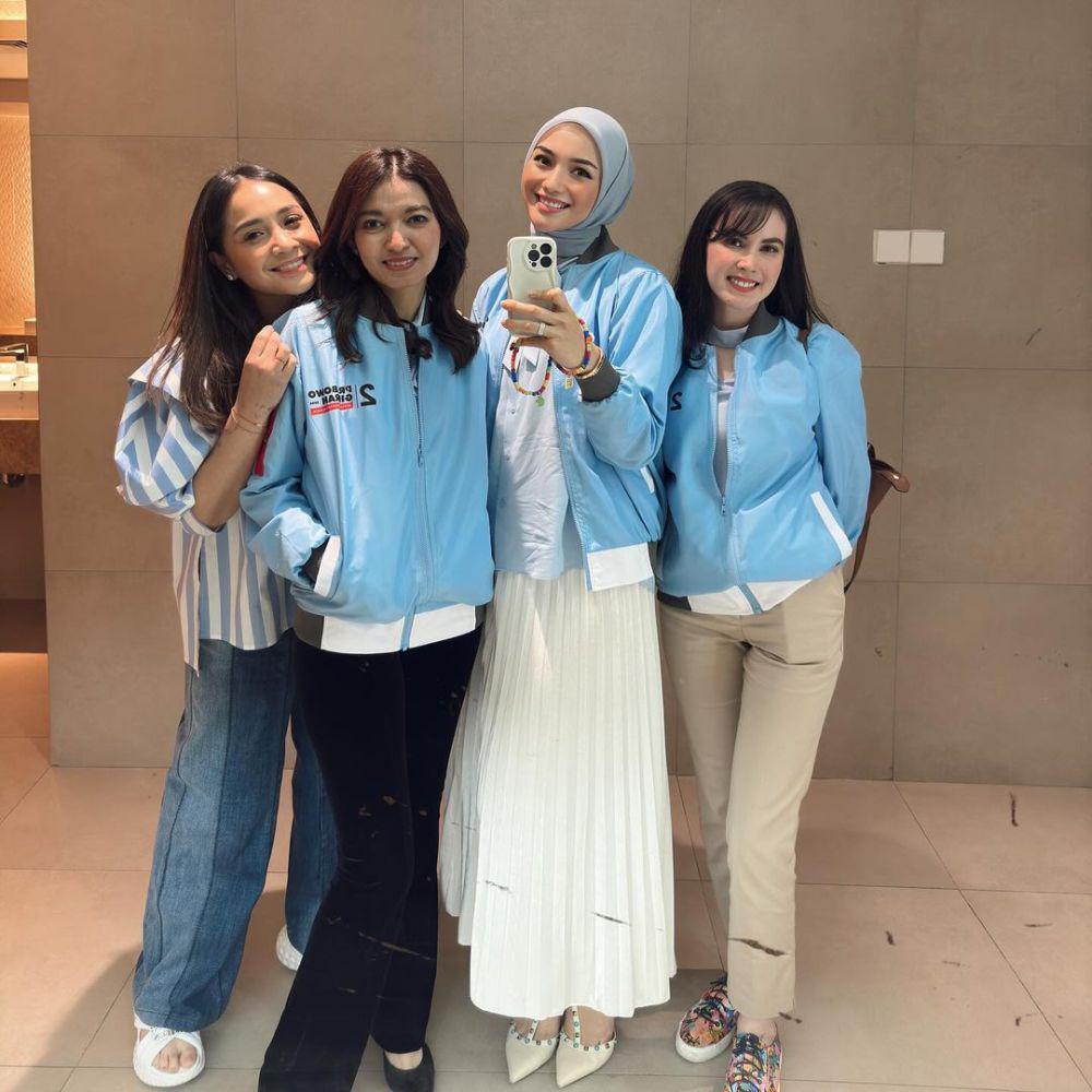 potret Citra Kirana nonton langsung debat cawapres (instagram.com/citraciki)