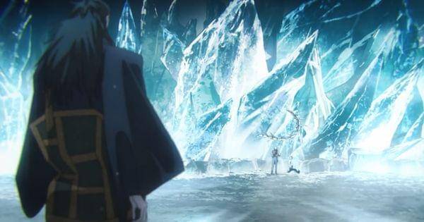 Yuki menyelamatkan Yuji dari es Uraume ( Dok. Mappa / Jujutsu Kaisen 2 )