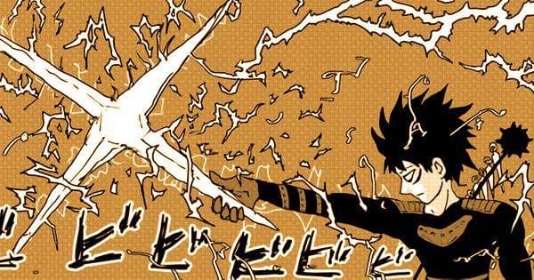 Sonic mengeluarkan shuriken listriknya ( Dok. One Punch Man Web Comic )