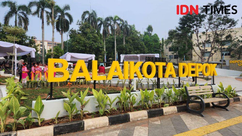 Depok Open Space yang berada di area Balai Kota Depok atau depan Kantor Pemerintah Kota Depok. (IDNTimes/Dicky)