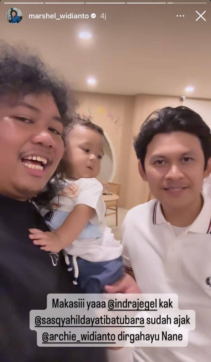 potret ultah ke-5 Nane, anak Indra Jegel (Instagram.com/marshel_widianto