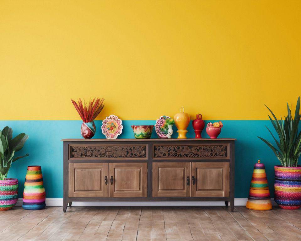 ilustrasi kombinasi warna kuning dan turquoise (freepik.com/freepik)