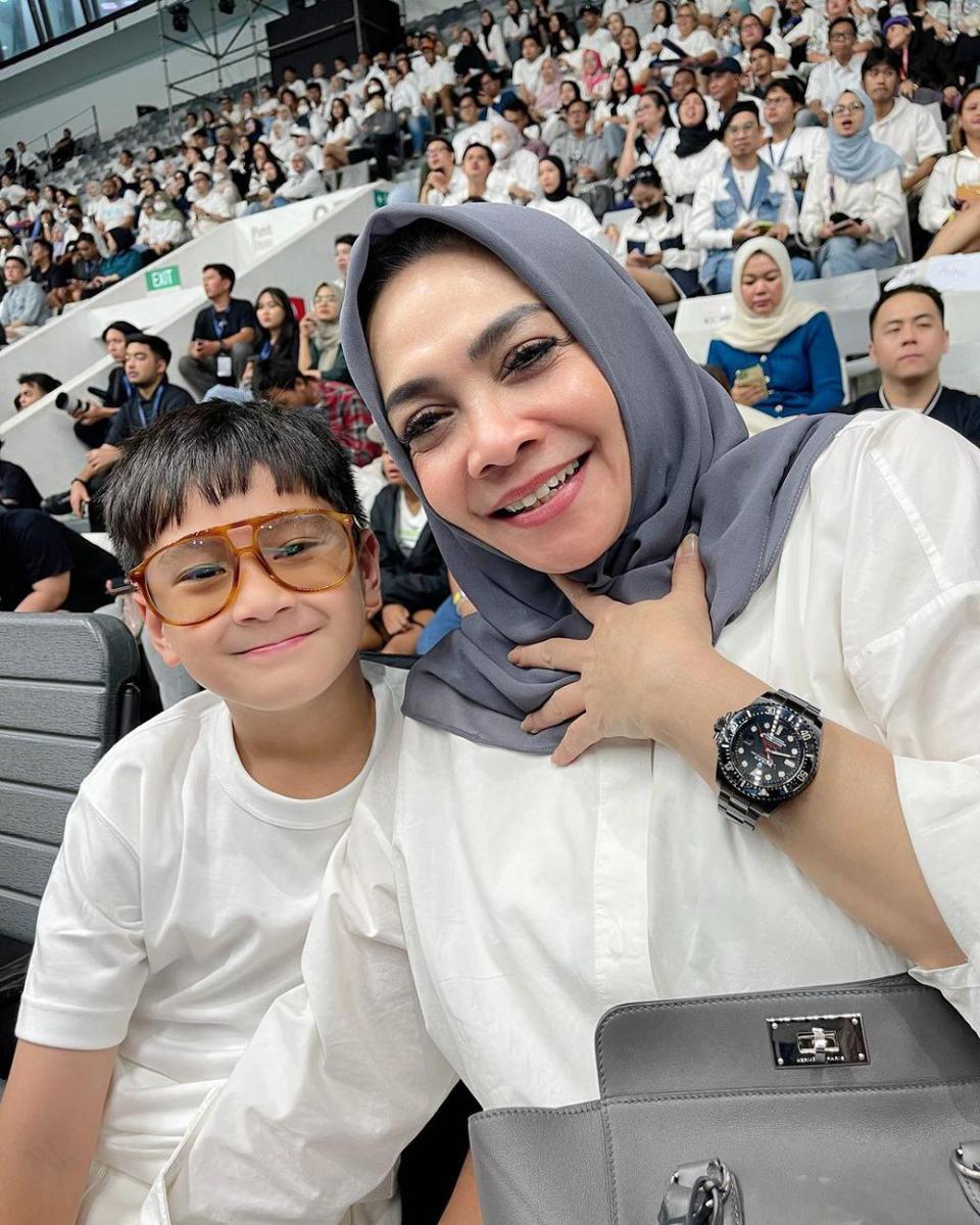 potret Rieta Amilia di acara Sport Party (instagram.com/rieta_amilia)