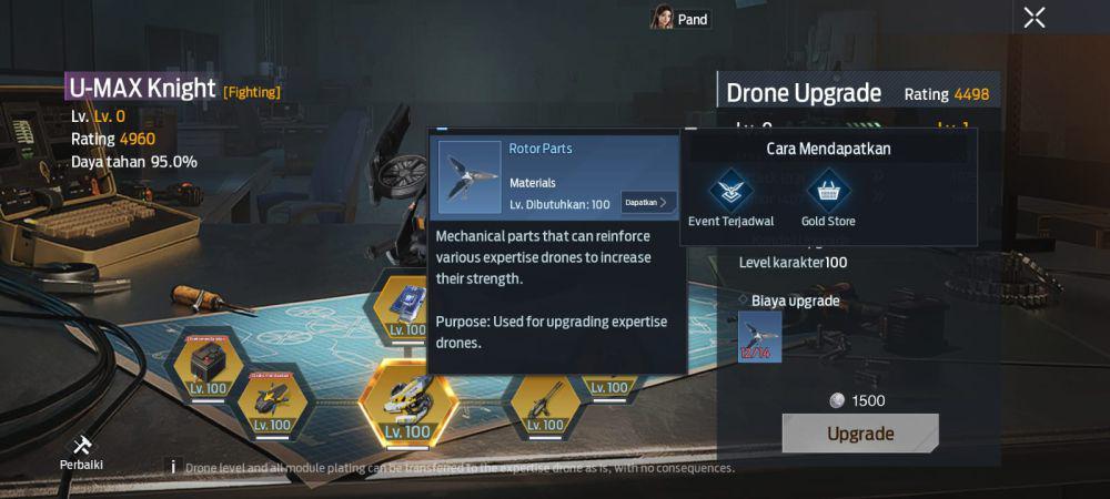 upgrade drone di Undawn (dok. Tencent Games/Undawn)