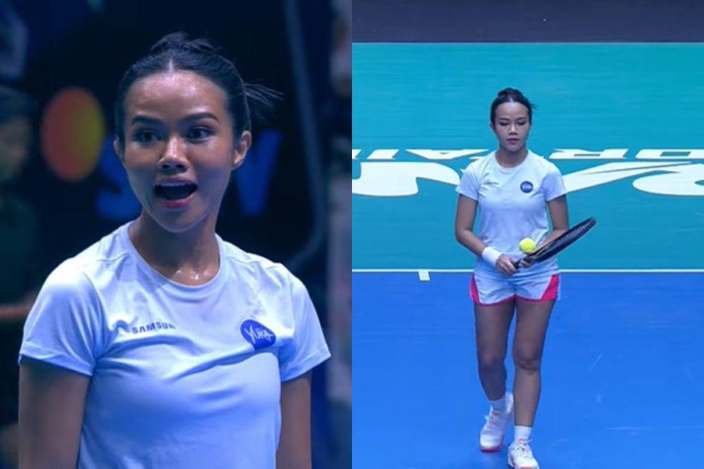 potret Yura Yunita menang tenis lawan Luna Maya (youtube.com/Rans Entertainment)