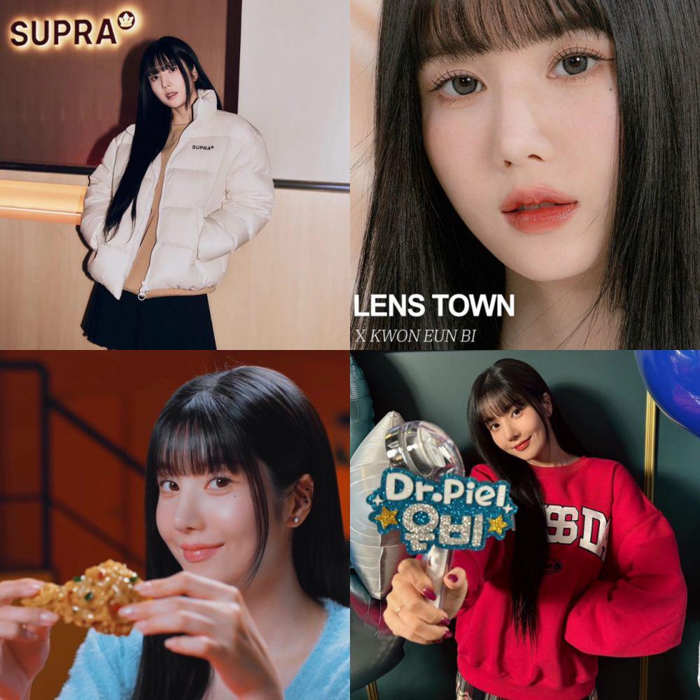 Kwon Eunbi untuk Supra Korea, Lens Town, Jadam Chicken, dan Dr.Piel (instagram.com/silver_rain.__)