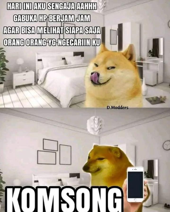 meme kebiasaan lucu seseorang saat chat (instagram.com/memecomic.id)