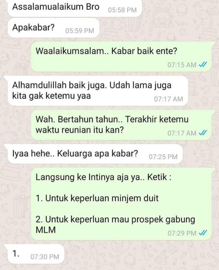 meme kebiasaan lucu seseorang saat chat (instagram.com/memecomic.id)