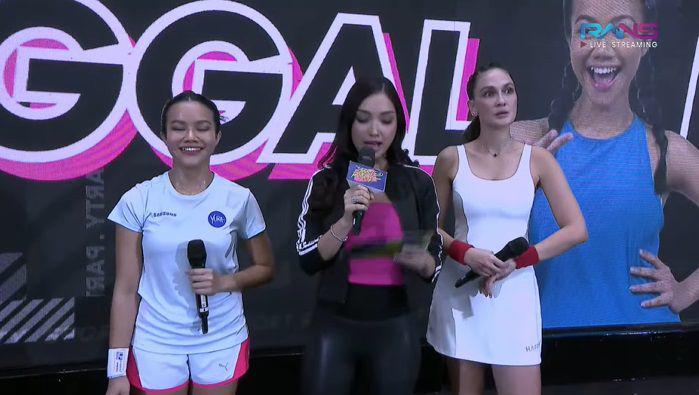 potret Yura Yunita menang tenis lawan Luna Maya (youtube.com/Rans Entertainment)