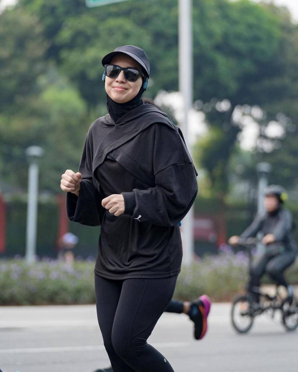 potret Tya Ariestya latihan lari maraton (instagram.com/tya_ariestya)