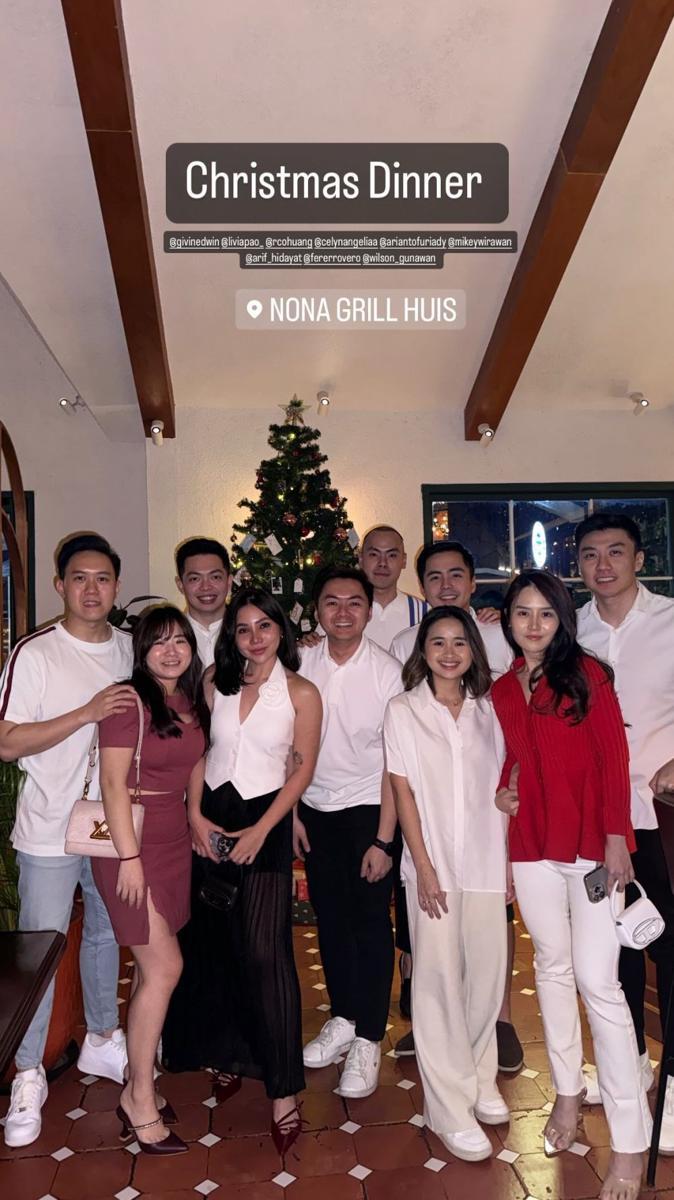 potret perayaan malam Natal artis (instagram.com/gritteagathaa)