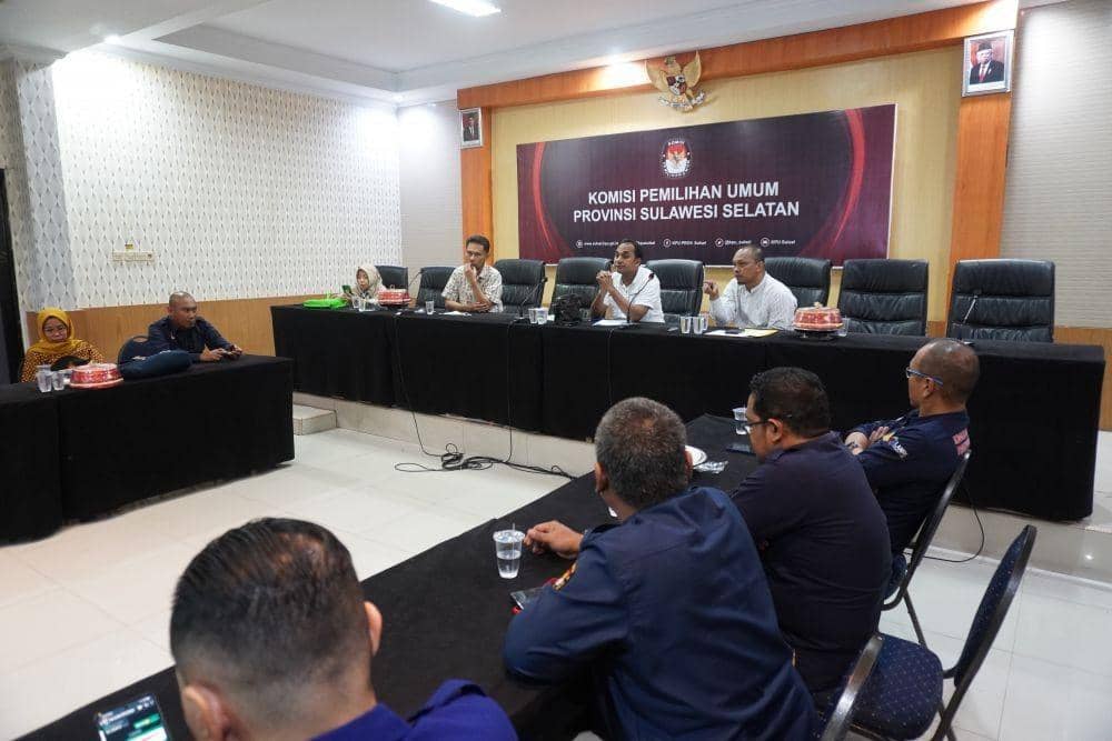 Rapat pleno KPU Sulsel. (Dok. KPU Sulsel)