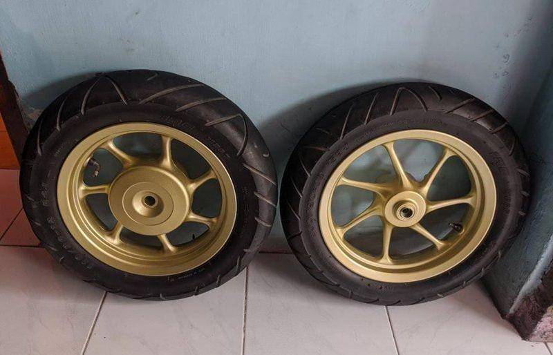 ilustrasi warna velg motor emas (facebook.com/Zona Repaint Tegal)